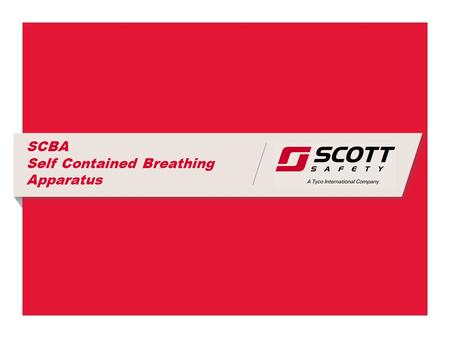SCBA Self Contained Breathing Apparatus