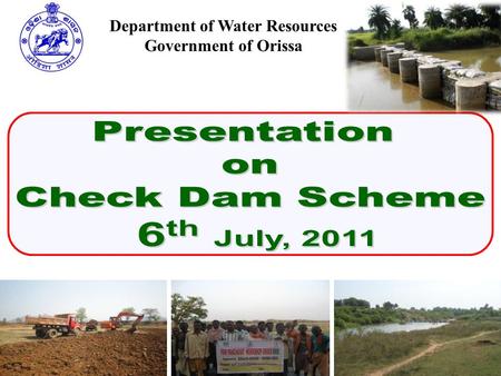 Department of Water Resources Government of Orissa.