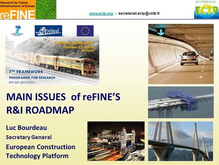 Main ISSUES of reFINE’s R&I Roadmap