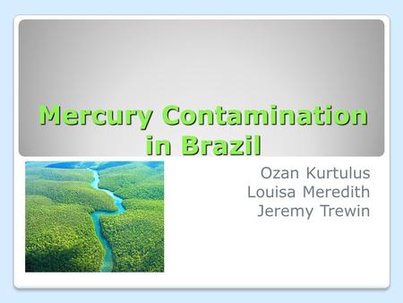 Mercury Contamination in Brazil
