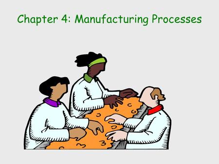Chapter 4: Manufacturing Processes. Learning Objectives How production processes are organized Trade-offs to be considered when designing a production.
