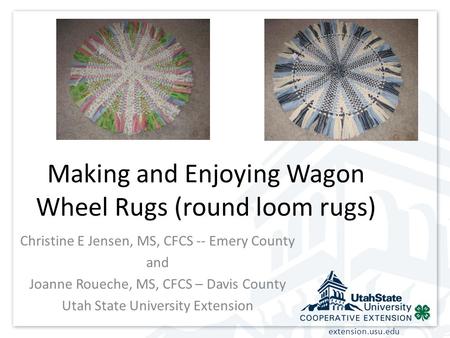 Making and Enjoying Wagon Wheel Rugs (round loom rugs)