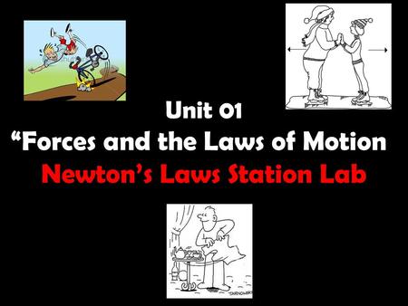 Unit 01 “Forces and the Laws of Motion” Newton’s Laws Station Lab