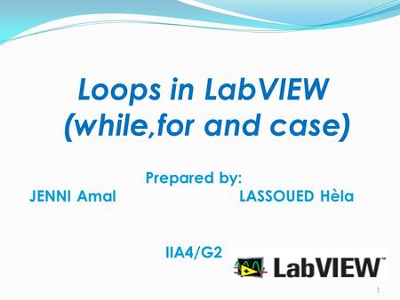 Loops in LabVIEW (while,for and case)