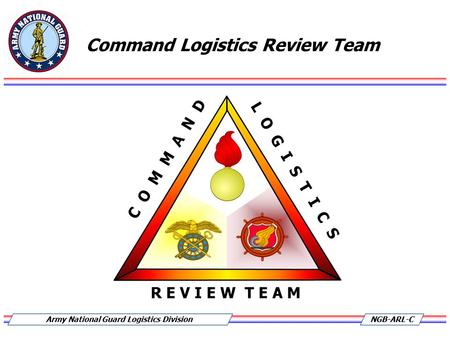 NGB-ARL-CArmy National Guard Logistics Division Command Logistics Review Team.