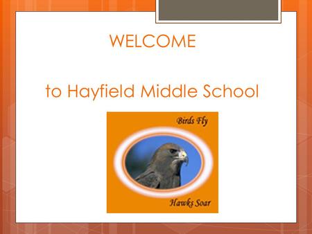 WELCOME to Hayfield Middle School. OBJECTIVES LEARN about differences between elementary and middle school LEARN about elective classes and CHOOSE YOUR.