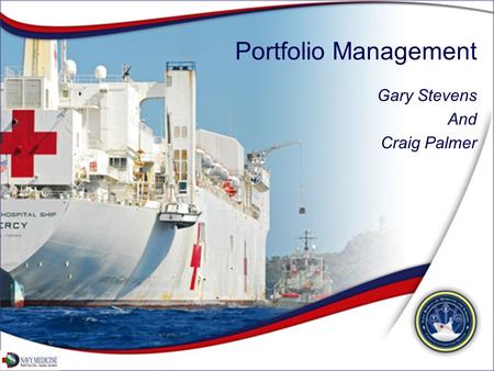 Portfolio Management Gary Stevens And Craig Palmer.