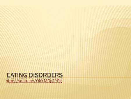  Eating disorders are real, complex, and devastating conditions that can have serious consequences for health, productivity,