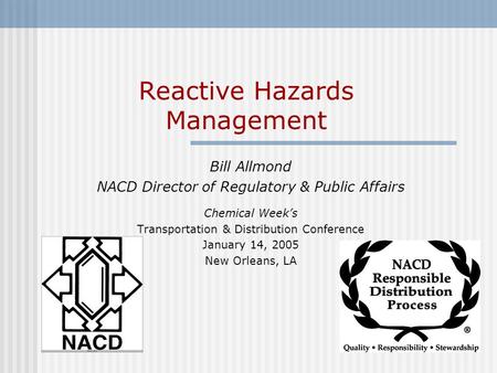 Reactive Hazards Management