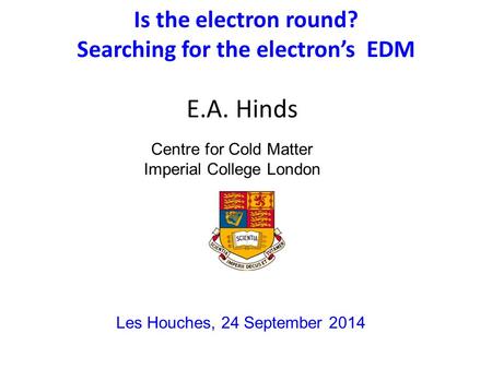 Searching for the electron’s EDM