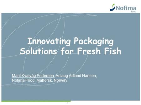 Innovating Packaging Solutions for Fresh Fish