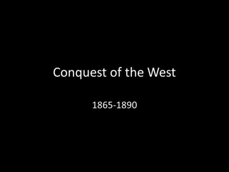 Conquest of the West 1865-1890. Democratic Party political poster, 1866.
