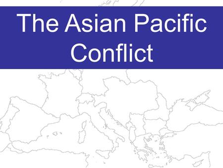 The Asian Pacific Conflict Japan is a densely populated and mountainous archipelago.