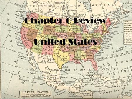 Chapter 6 Review United States. The majority of enslaved Africans worked on __________________________________.