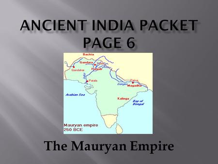 Ancient India Packet Page 6