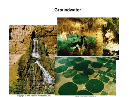 Groundwater. Water on Earth Artesian and Non-flowing (pumping) Wells.