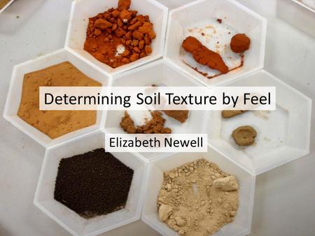 Determining Soil Texture by Feel
