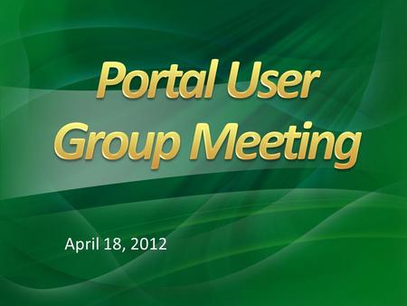 April 18, 2012. Updates Reminders Other Services.