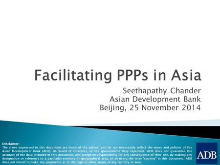 Facilitating PPPs in Asia