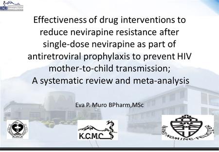 Effectiveness of drug interventions to reduce nevirapine resistance after single-dose nevirapine as part of antiretroviral prophylaxis to prevent HIV mother-to-child.