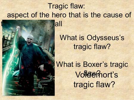 Voldemort’s tragic flaw?