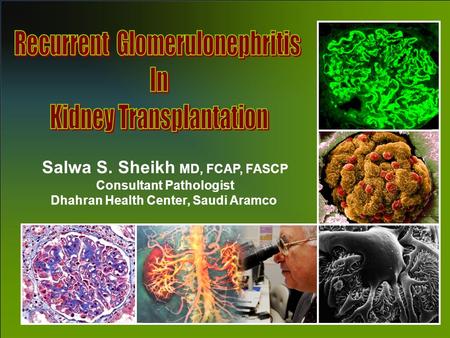 Recurrent Glomerulonephritis In Kidney Transplantation