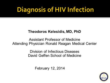 Diagnosis of HIV Infection