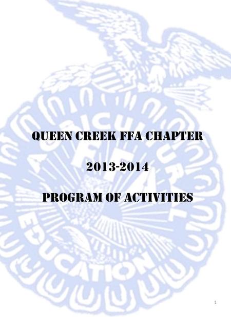Queen Creek FFA Chapter