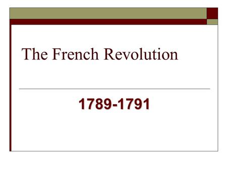 The French Revolution 1789-1791 Just Do It Activity  Directions: Look at the following picture. Write down which social class each person in the photograph.