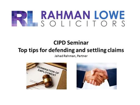 Top tips for defending and settling claims