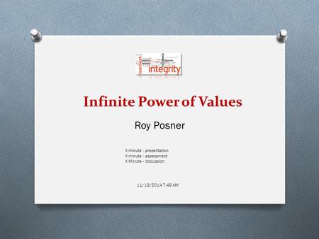 Infinite Power of Values
