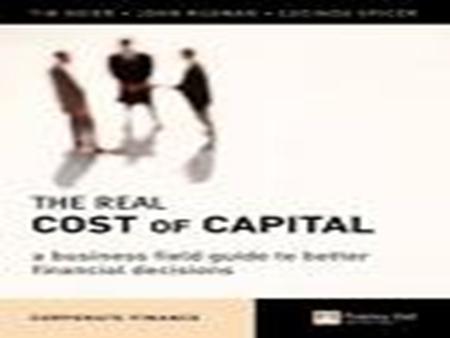 The chapter covers Meaning of cost of capital