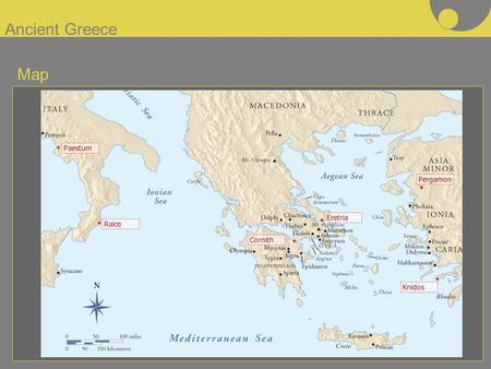 Ancient Greece Map.