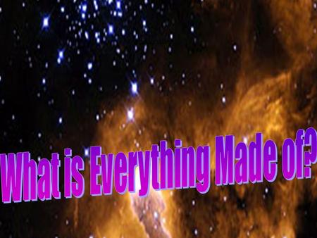 MPL1203 Everything. Early Postulates What is everything (Matter)made of? Greek Mythology –Fire, Air, Water, Earth Aristotle in “Metaphysics”----- The.