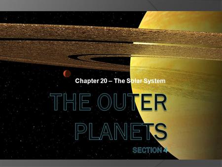 Chapter 20 – The Solar System. Facts and Pictures From