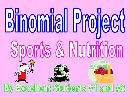 - For our project, we decided to have a survey about sports and nutrition because we wanted to see how many students do take care of their body. - We.