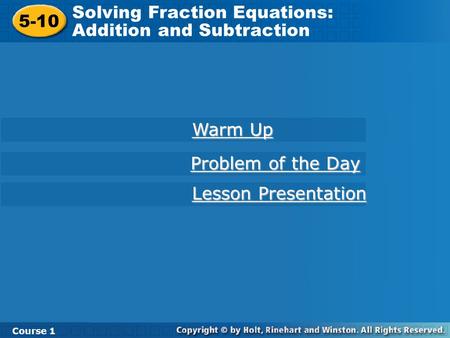Solving Fraction Equations: Addition and Subtraction