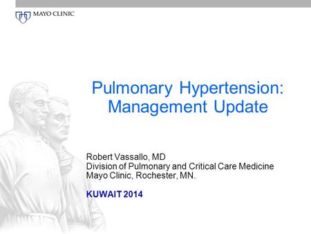 Pulmonary Hypertension: Management Update