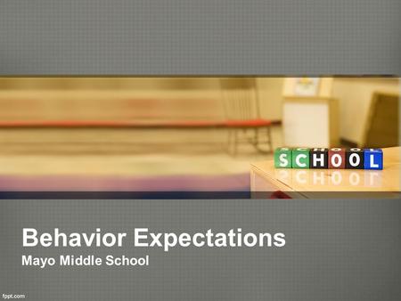 Behavior Expectations Mayo Middle School. Redbird Pride Program Redbird Level Red Level White Level Off Level.
