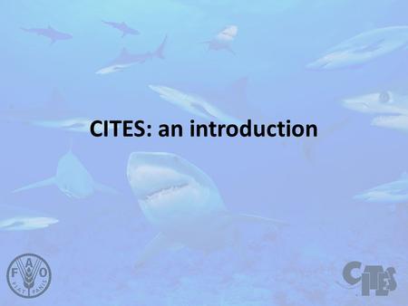 CITES: an introduction. Convention on International Trade in Endangered Species of Wild Fauna and Flora Washington, D.C., on 3 March 1973.