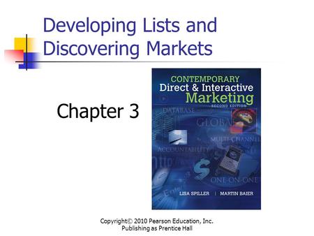 Developing Lists and Discovering Markets