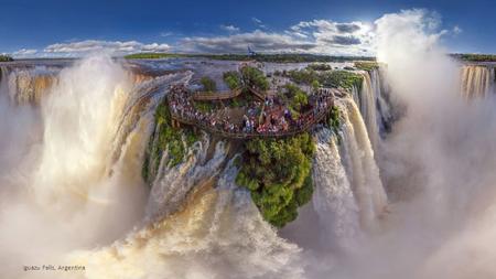 Iguazu Falls, Argentina These are the stunning panoramic shots of some of the worlds most beautiful locations. Company AirPano travel the world photographing.
