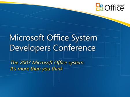 Microsoft Office ® Access 2007 Microsoft Office Access 2007: Introduzione allo sviluppo Fabio Santini.NET Developer Evangelist Microsoft Italy.