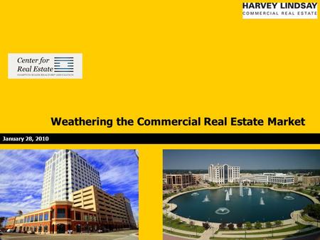 Weathering the Commercial Real Estate Market January 28, 2010.