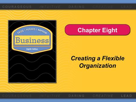 Chapter Eight Creating a Flexible Organization. Copyright © Houghton Mifflin Company. All rights reserved.8 - 2 What Is an Organization? A group of two.