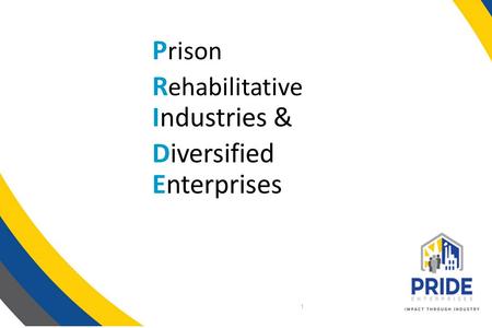 P rison R ehabilitative Industries & Diversified Enterprises 1.