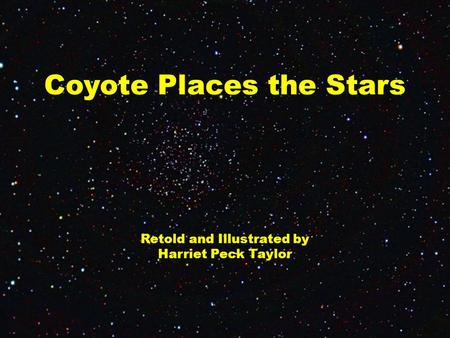 Coyote Places the Stars Retold and Illustrated by Harriet Peck Taylor.