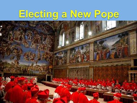 The Pope is a central figure in World Religion. He is: the leader of the Roman Catholic Faith across the world the Bishop of Rome the descendant of.
