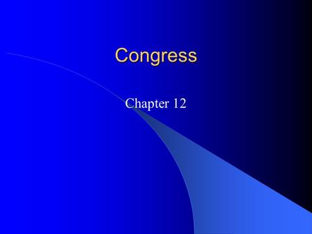 Congress Chapter 12.
