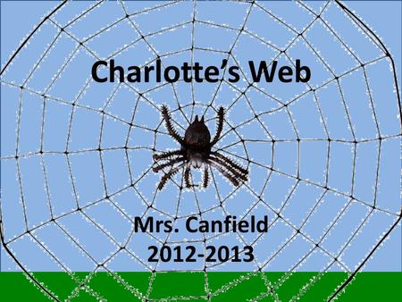 Charlotte’s Web Mrs. Canfield 2012-2013 Where’s papa going with that ax? Fern convinced her father to let the runt pig go. Fern named the runt pig Wilbur.
